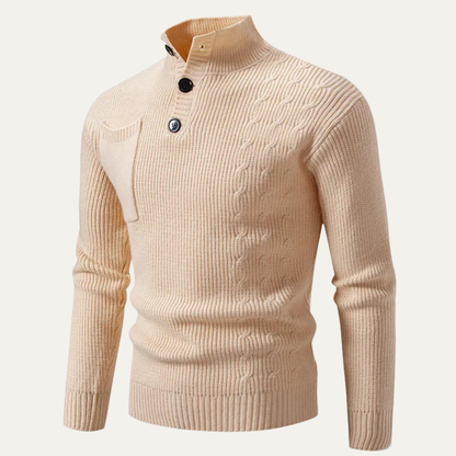 Men’s Slim-Fit Ribbed Knit Sweater