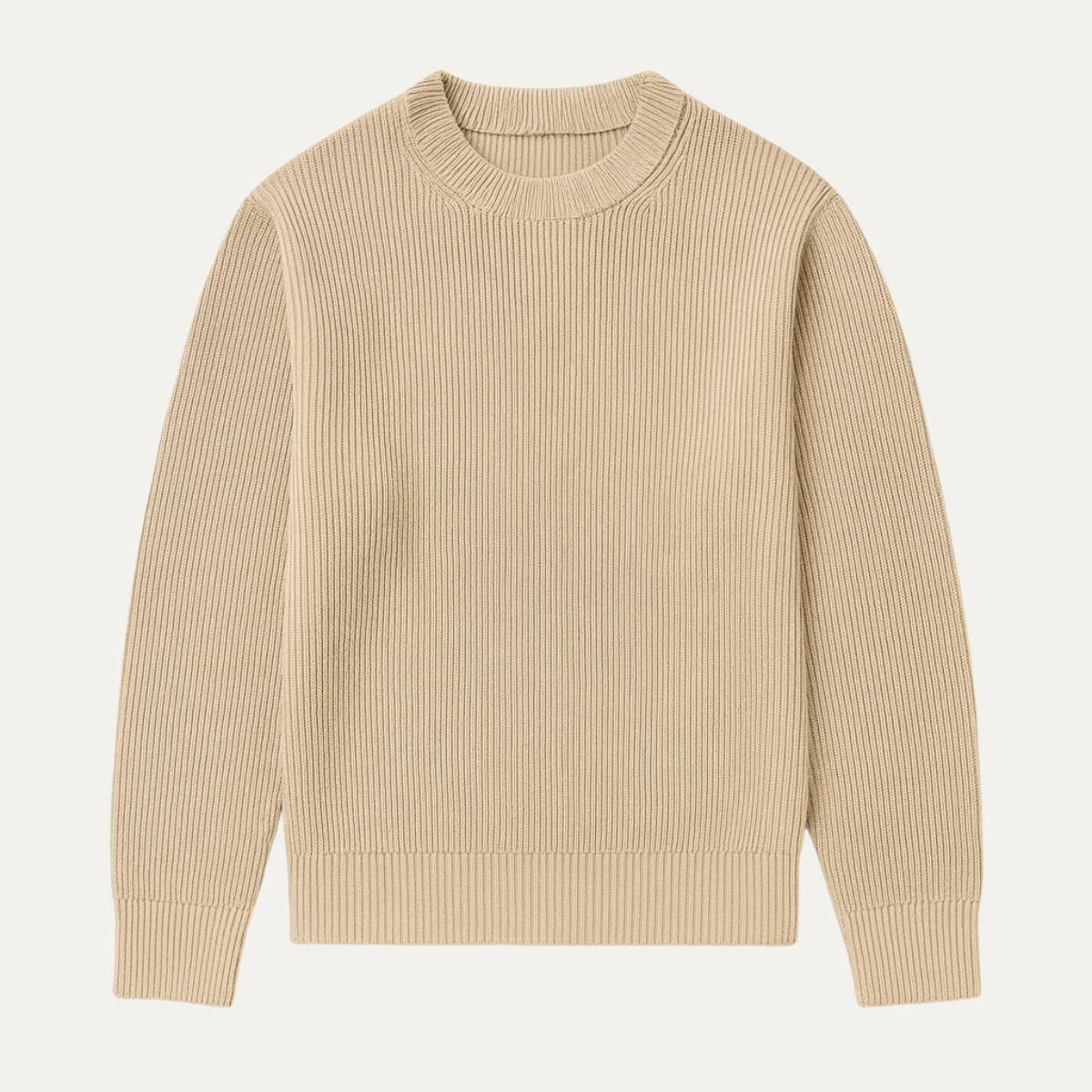 Men’s Ribbed Crewneck Sweater