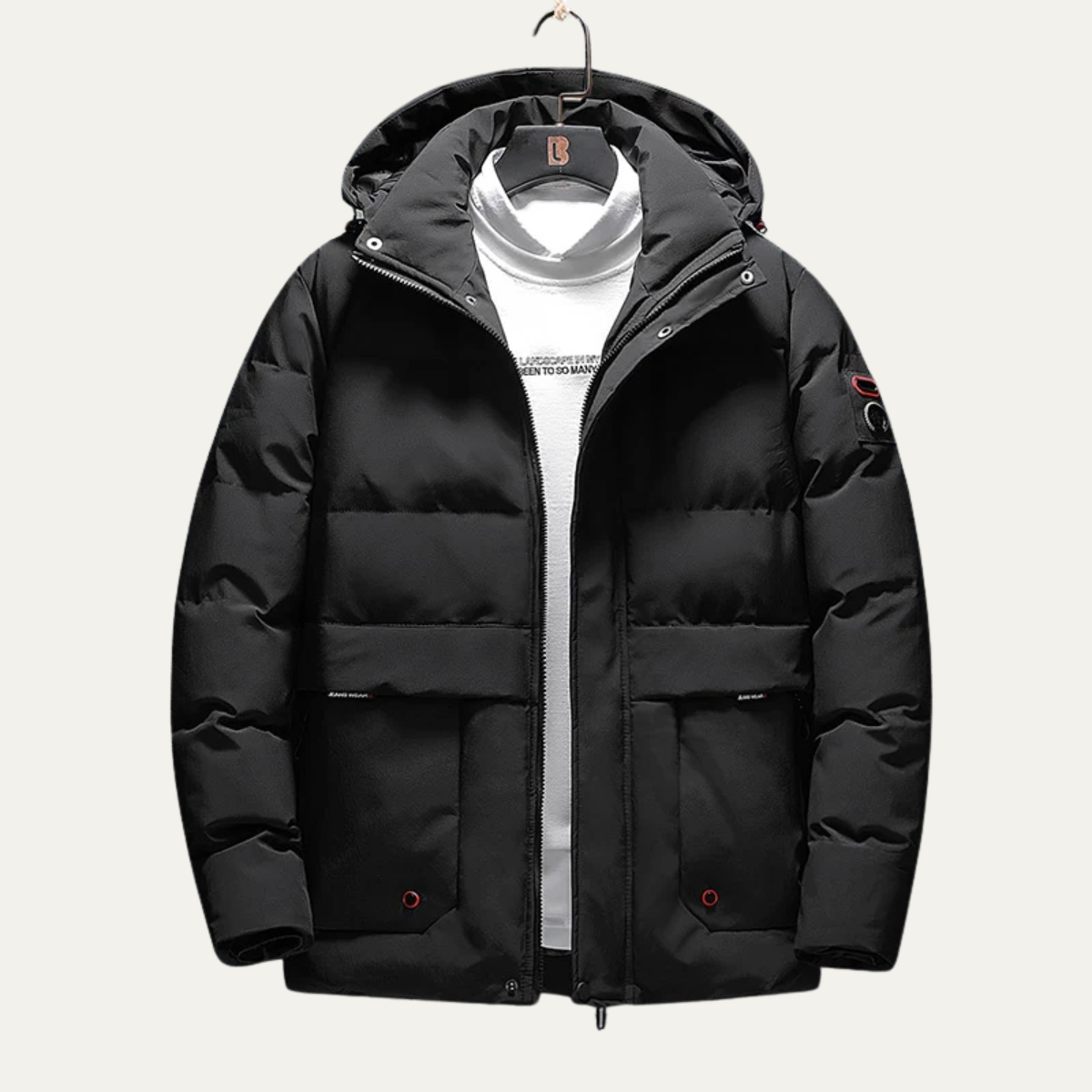 Men’s Hip-Length Padded Puffer Jacket