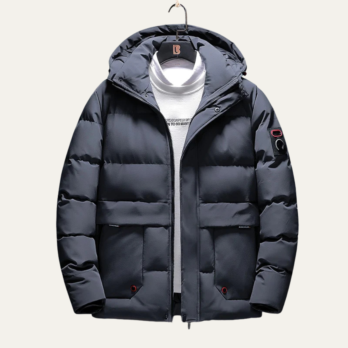 Men’s Hip-Length Padded Puffer Jacket