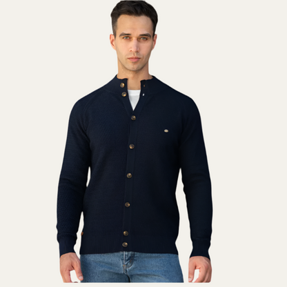 Men’s Stylish Textured Knit Cardigan