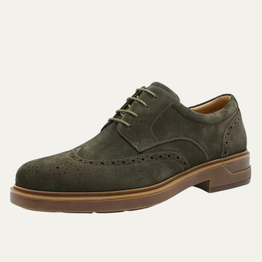 Men’s Suede Wingtip Brogue Shoes