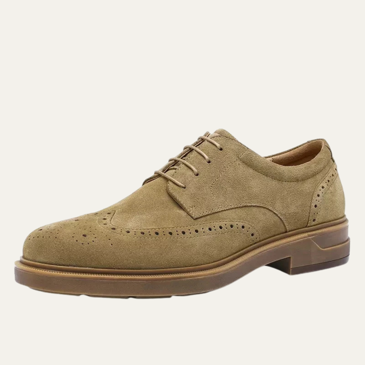Men’s Suede Wingtip Brogue Shoes