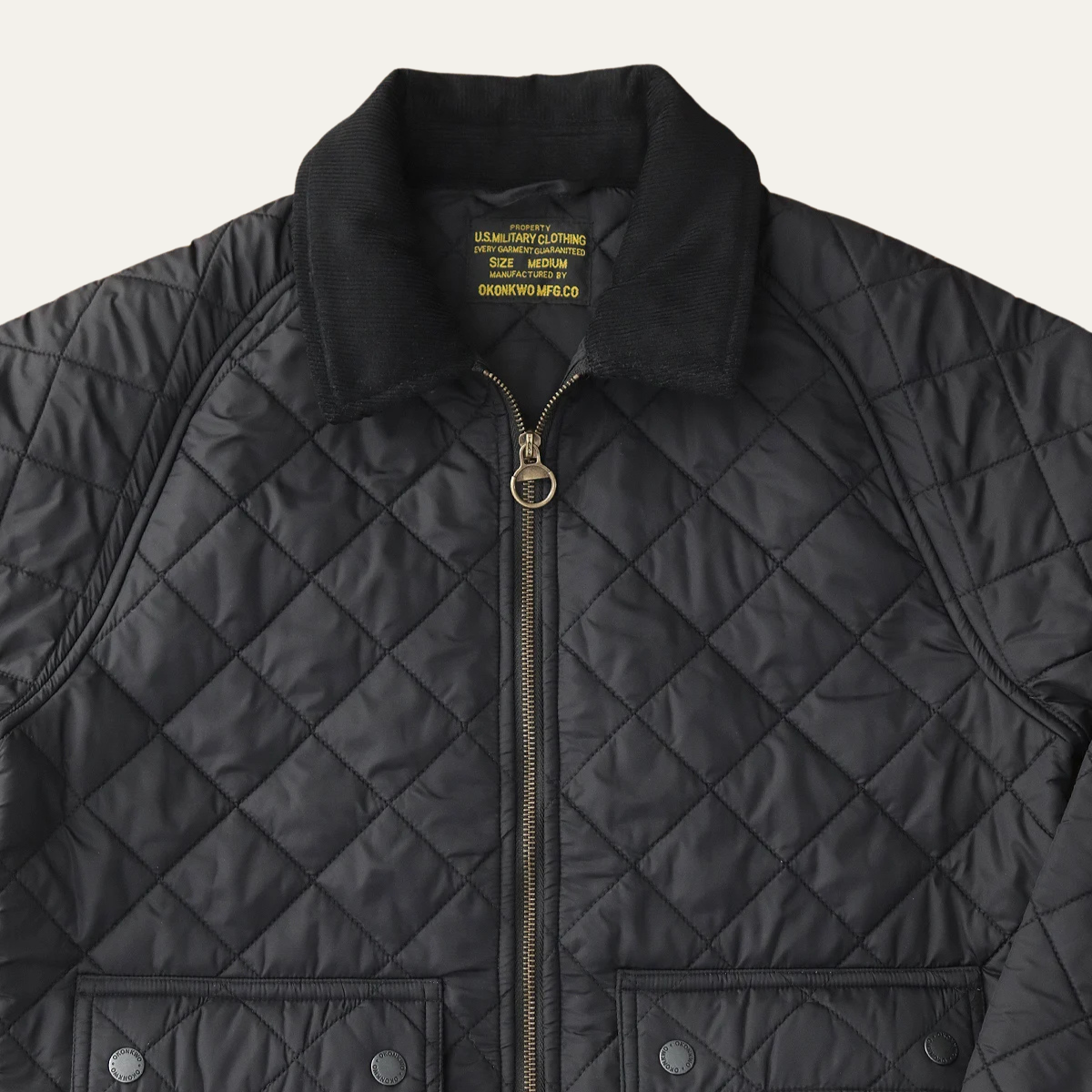 Men’s Diamond-Quilted Waist Jacket