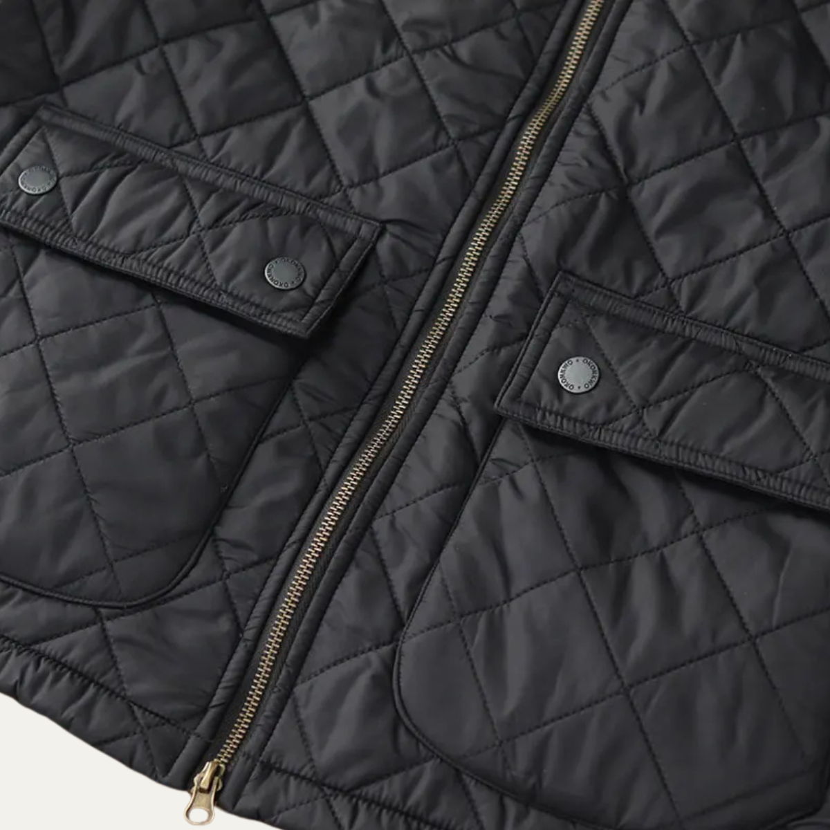 Men’s Diamond-Quilted Waist Jacket