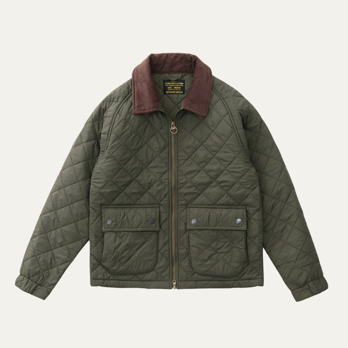 Men’s Diamond-Quilted Waist Jacket