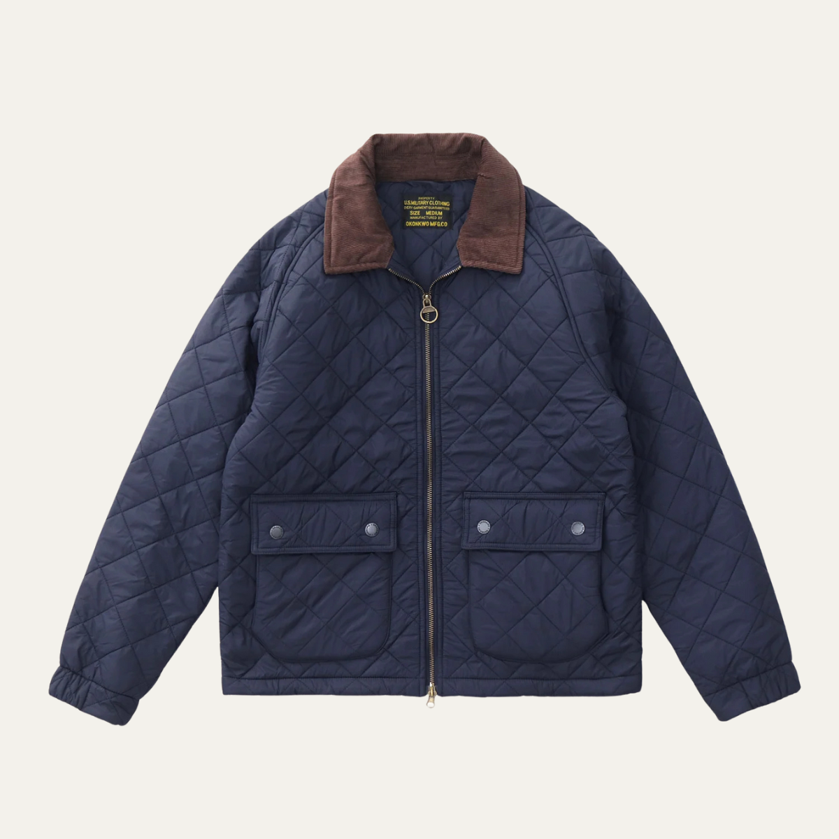 Men’s Diamond-Quilted Waist Jacket