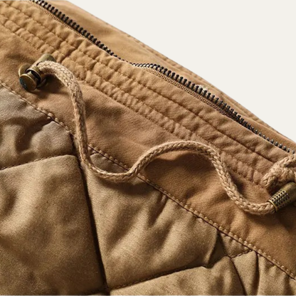 Mens Hooded Parka with Faux-Fur Lining