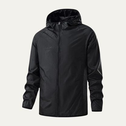 Men’s Lightweight Hooded Windbreaker Jacket
