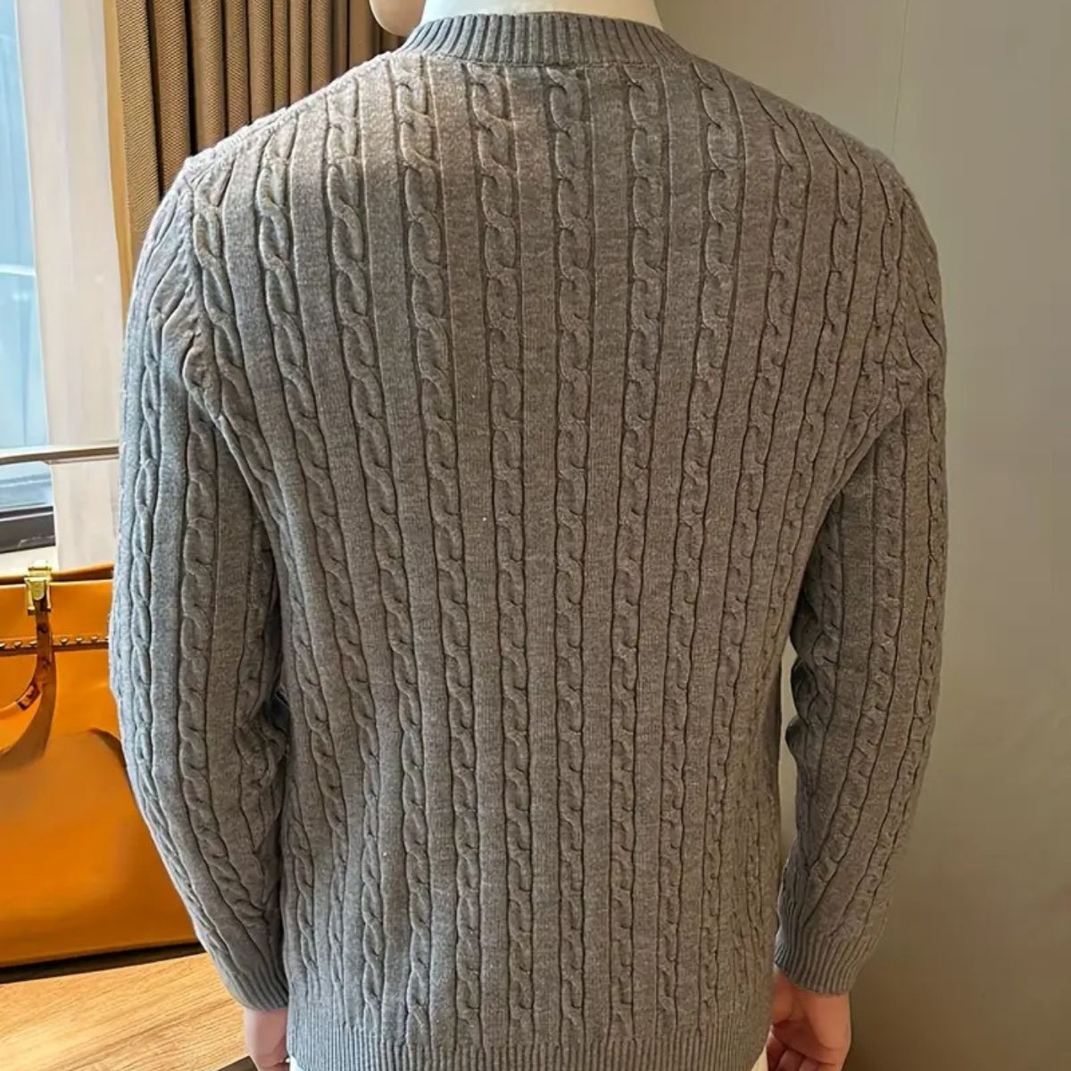 Men’s Classic Cable Knit Sweater