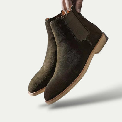 Men’s Suede Chelsea Leather Boots