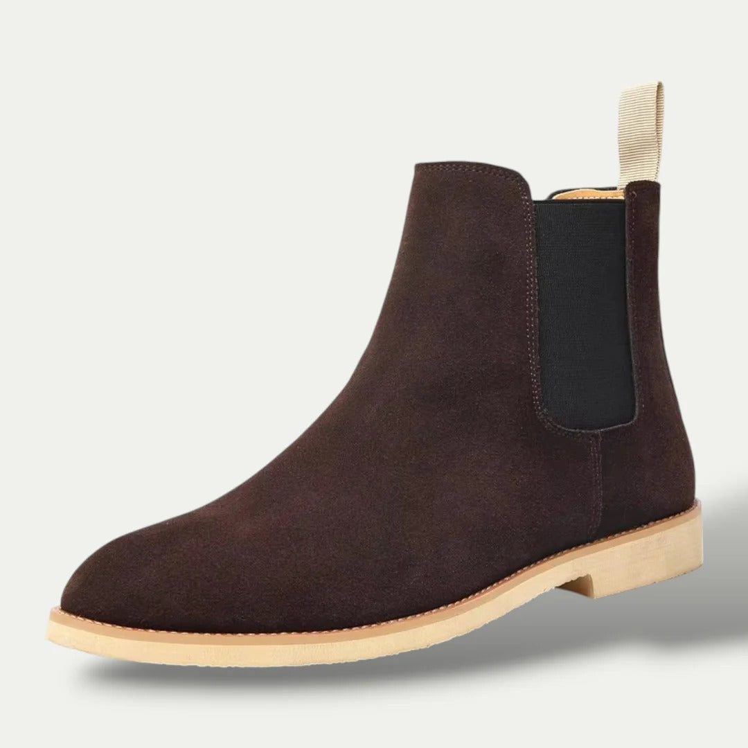 Men’s Suede Chelsea Leather Boots