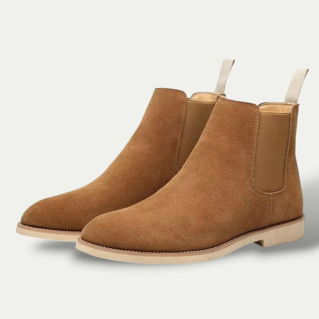 Men’s Suede Chelsea Leather Boots