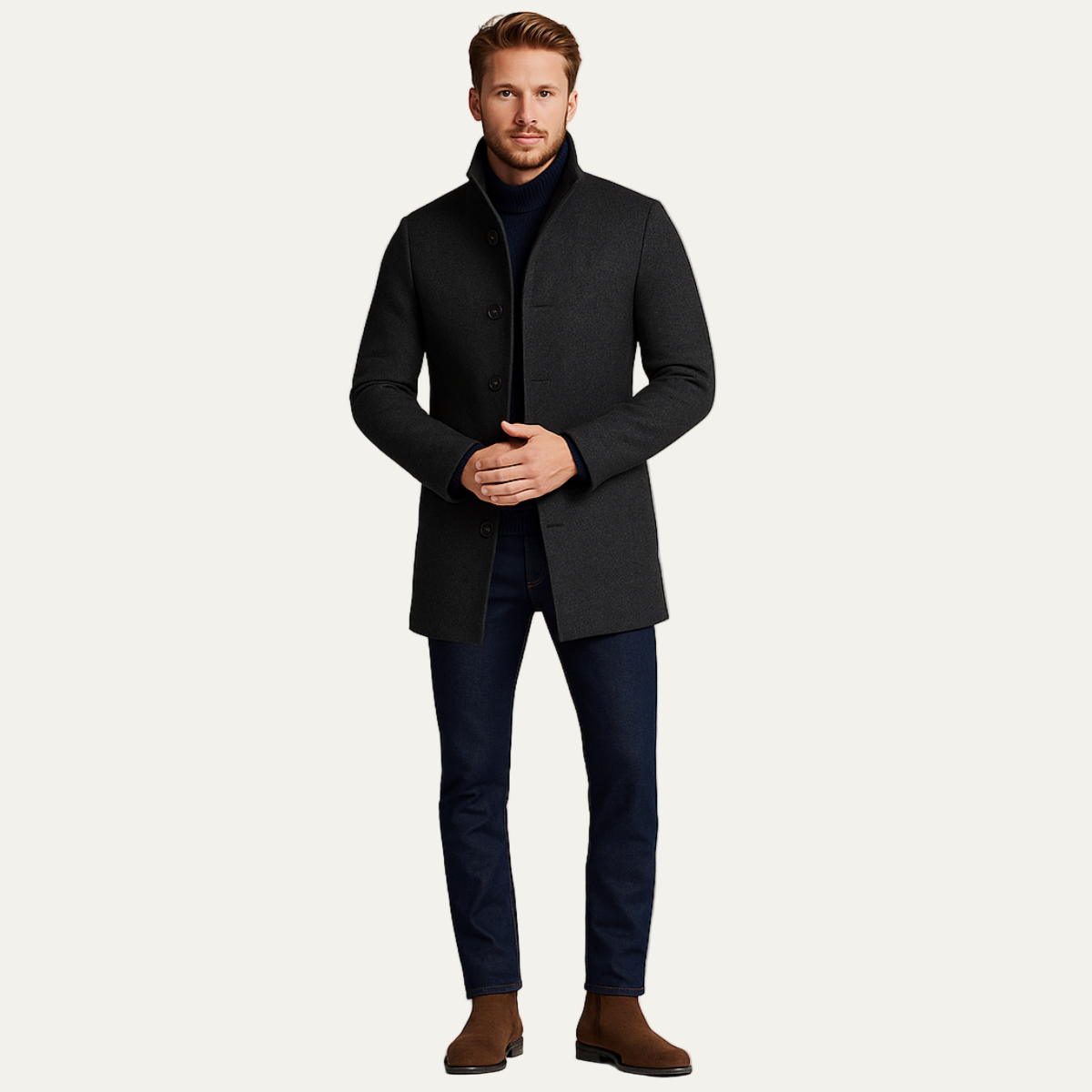 Men’s Quilted Inner Layer Peacoat