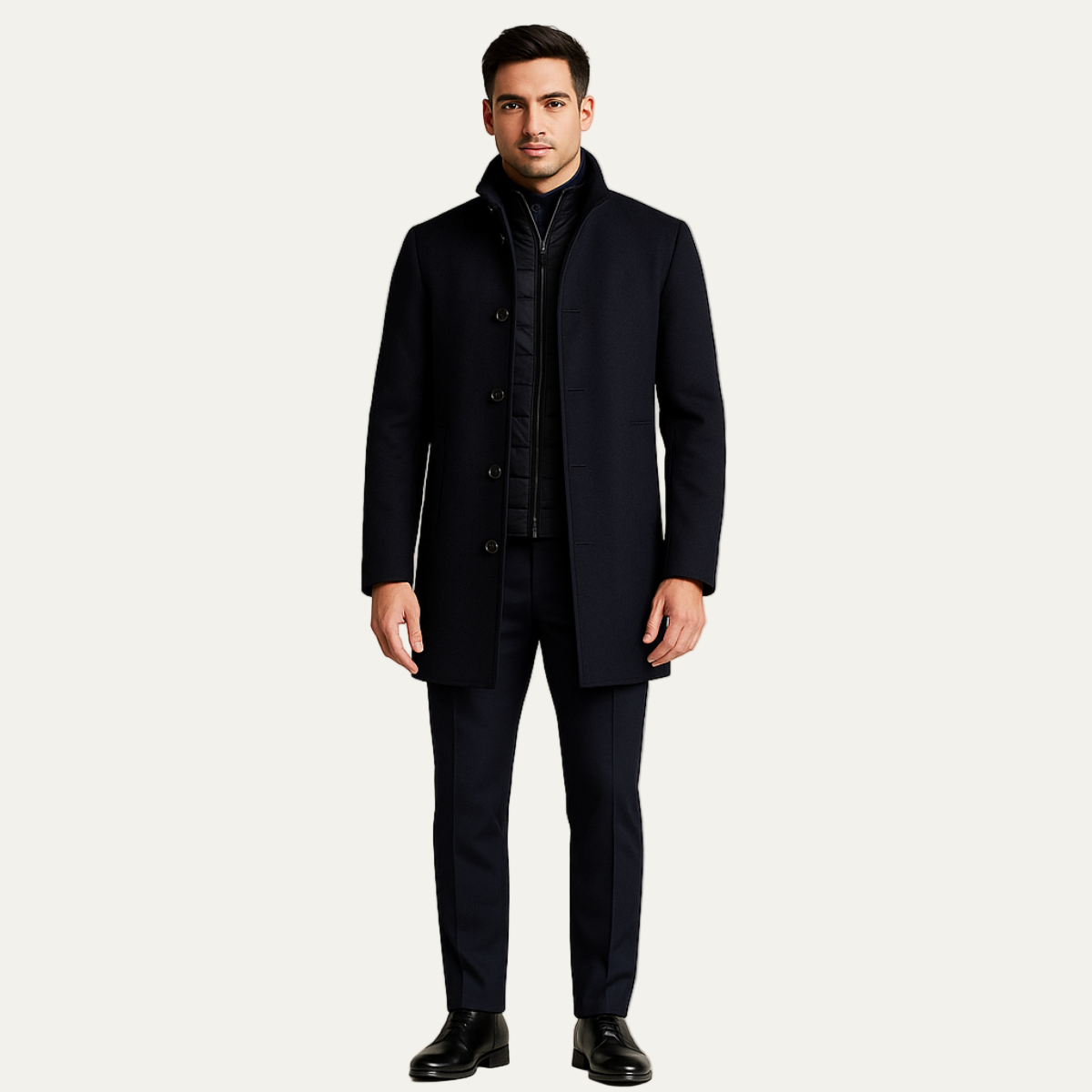 Men’s Quilted Inner Layer Peacoat