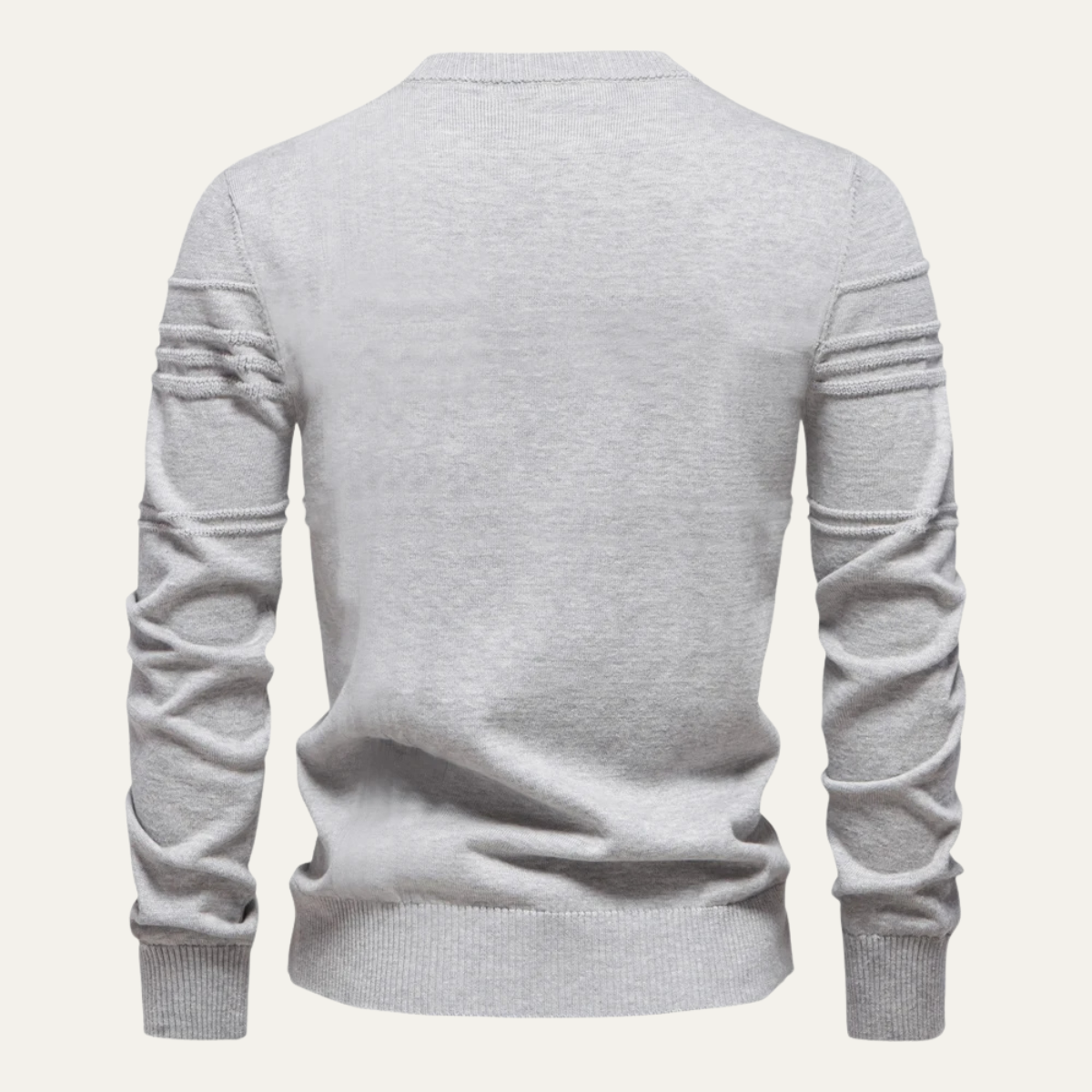 Men’s Textured Ribbed Crewneck Sweater
