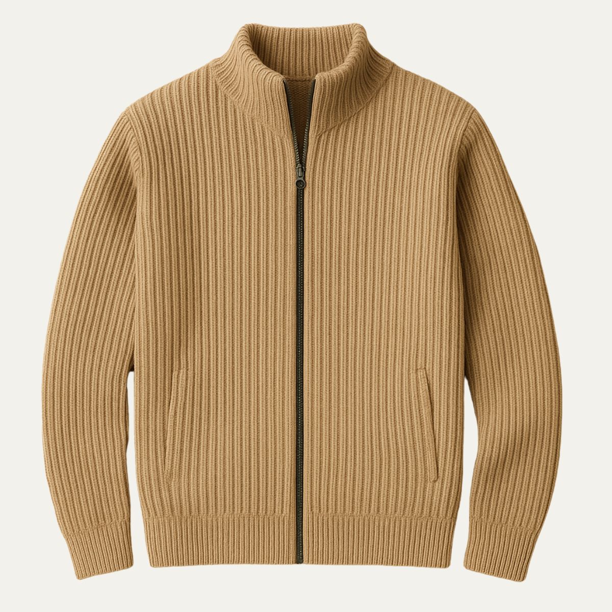 Men’s Sophisticated Zip-Up Sweater
