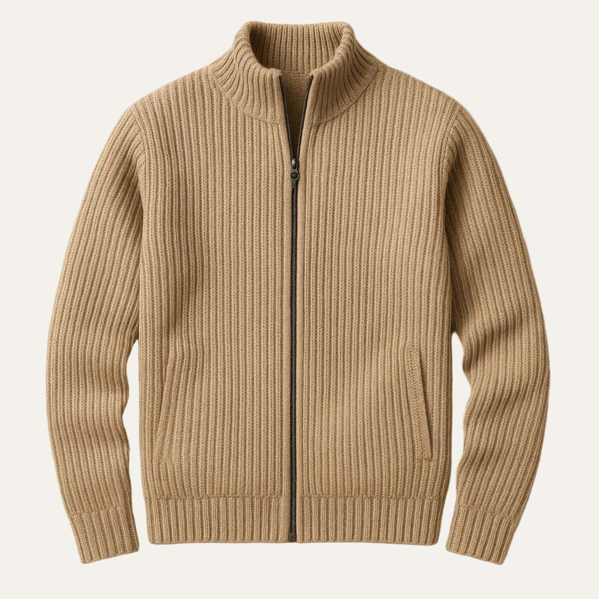 Men’s Sophisticated Zip-Up Sweater