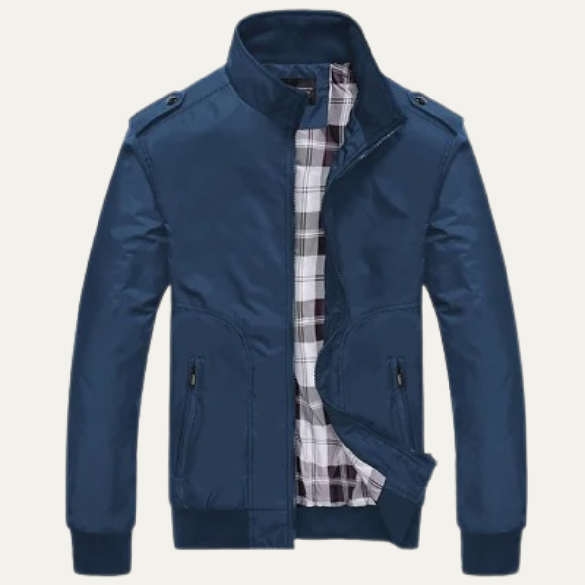 Men’s Bomber Jacket with Stand Collar