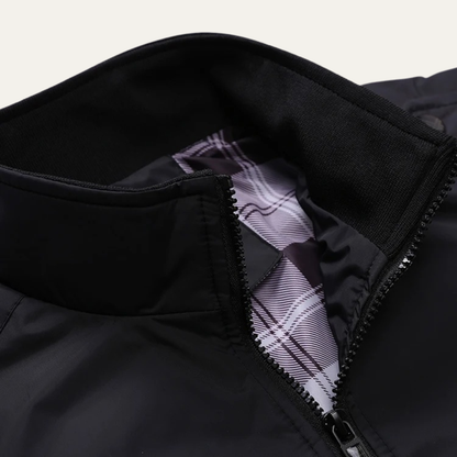 Men’s Bomber Jacket with Stand Collar