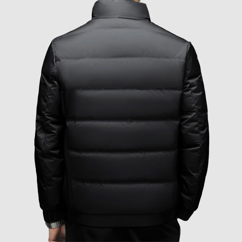Theodore Puffer Jacket | Quilted Stand-Up Collar Jacket