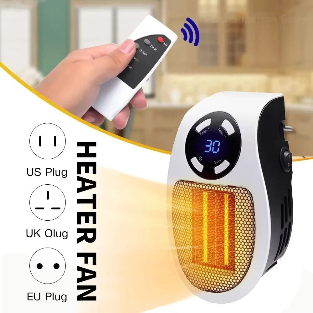 ThermoWave | Compact Energy Efficient Electric Wall Heater with Remote Control