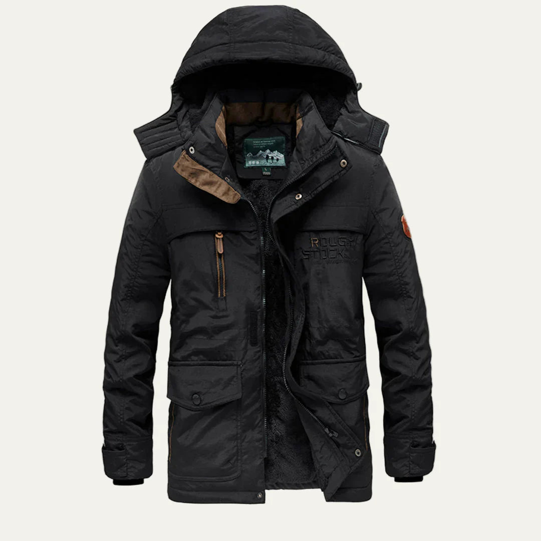 Men’s Warm Fur Lined Functional Parka Jacket