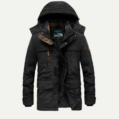 Men’s Warm Fur Lined Functional Parka Jacket