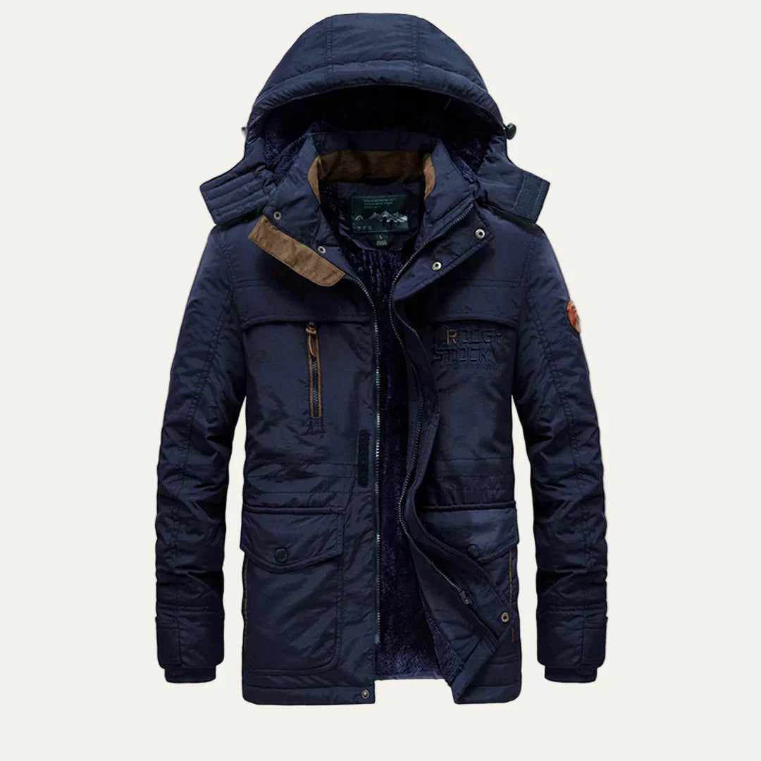 Men’s Warm Fur Lined Functional Parka Jacket