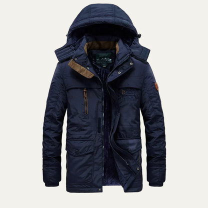 Men’s Warm Fur Lined Functional Parka Jacket