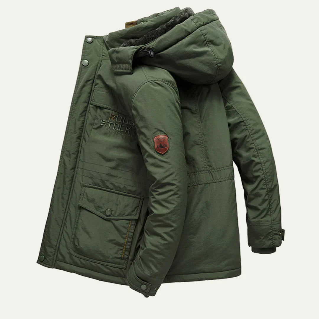 Men’s Warm Fur Lined Functional Parka Jacket