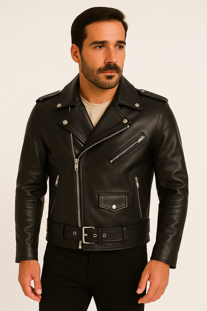 Felix | Biker Jacket for Men with Zipper Detailing and Casual Fit