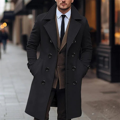 Timo | Classic Overcoat for Men – Elegant and Timeless Winter Style