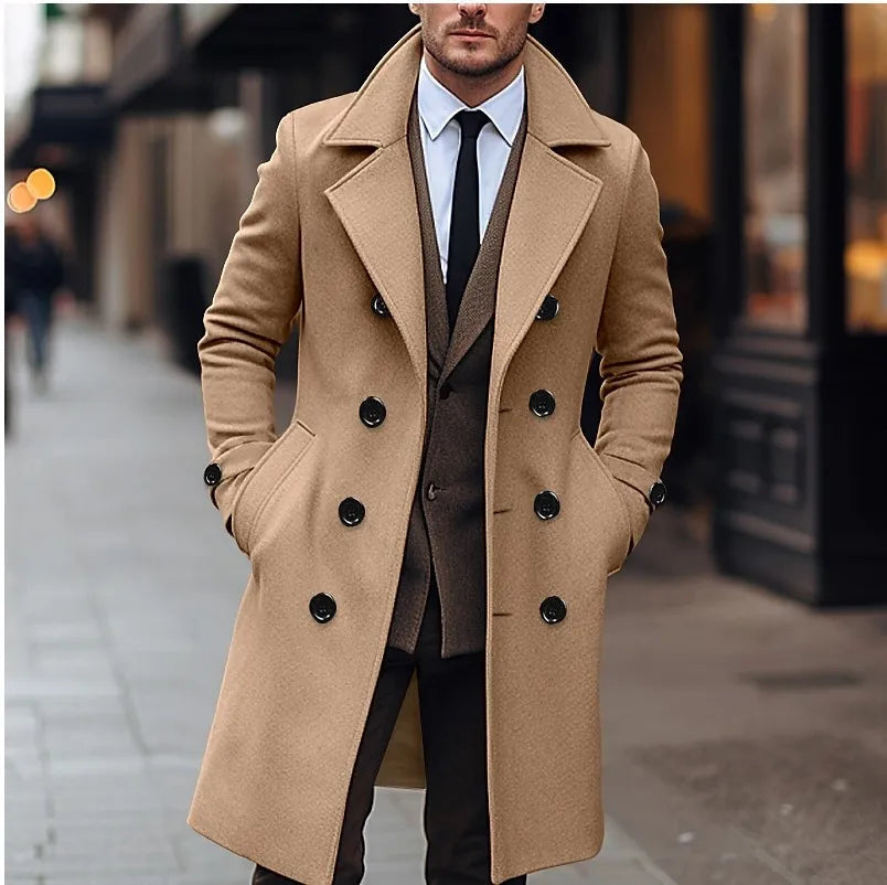 Timo | Classic Overcoat for Men – Elegant and Timeless Winter Style