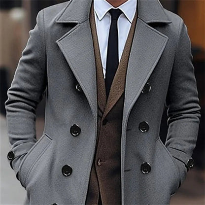 Timo | Classic Overcoat for Men – Elegant and Timeless Winter Style