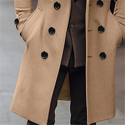 Timo | Classic Overcoat for Men – Elegant and Timeless Winter Style