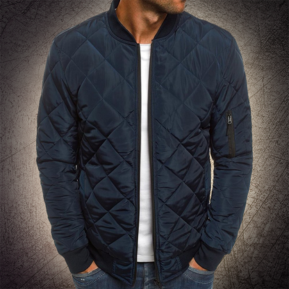 Warm Quilted Mens Bomber Jacket