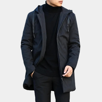 Men’s Long Hooded Shell Parka
