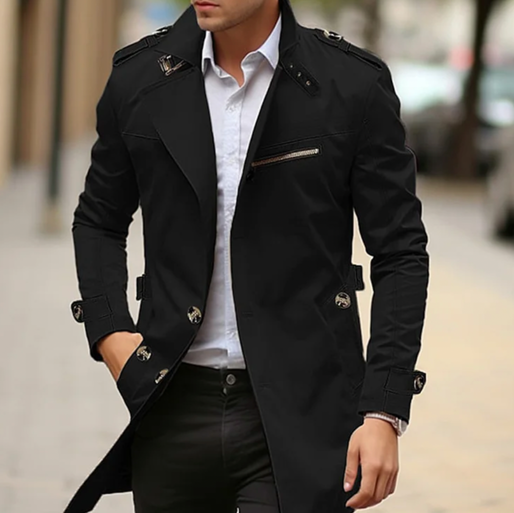 Trench Coat – Polyester Blend Long Cut & Keeps Layers