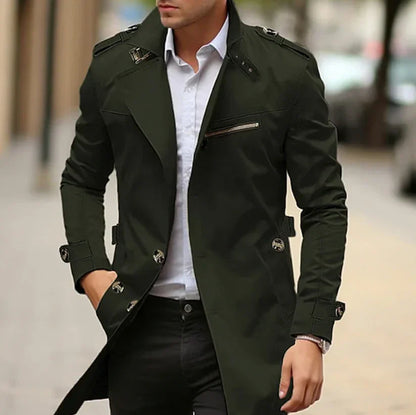 Trench Coat – Polyester Blend Long Cut & Keeps Layers