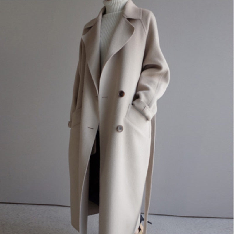 Waterproof Long Coat - Slim Fit & Double Button - BritishElegance