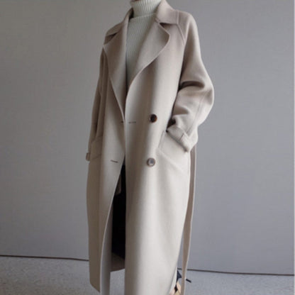 Waterproof Long Coat - Slim Fit & Double Button - BritishElegance