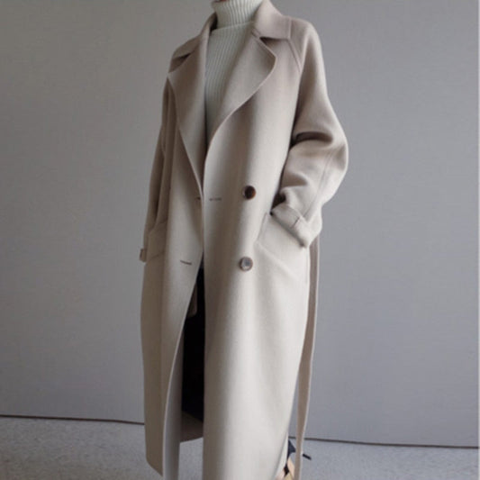 Waterproof Long Coat - Slim Fit & Double Button - BritishElegance