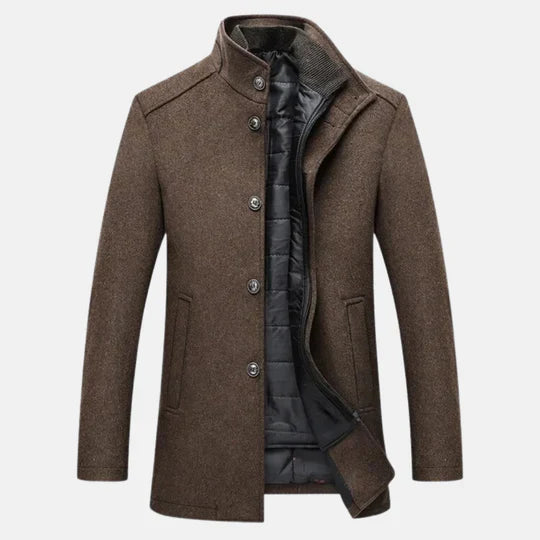 Trench Coat - Combed Blend Slim Shape & Windproof Warmth