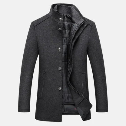Trench Coat - Combed Blend Slim Shape & Windproof Warmth