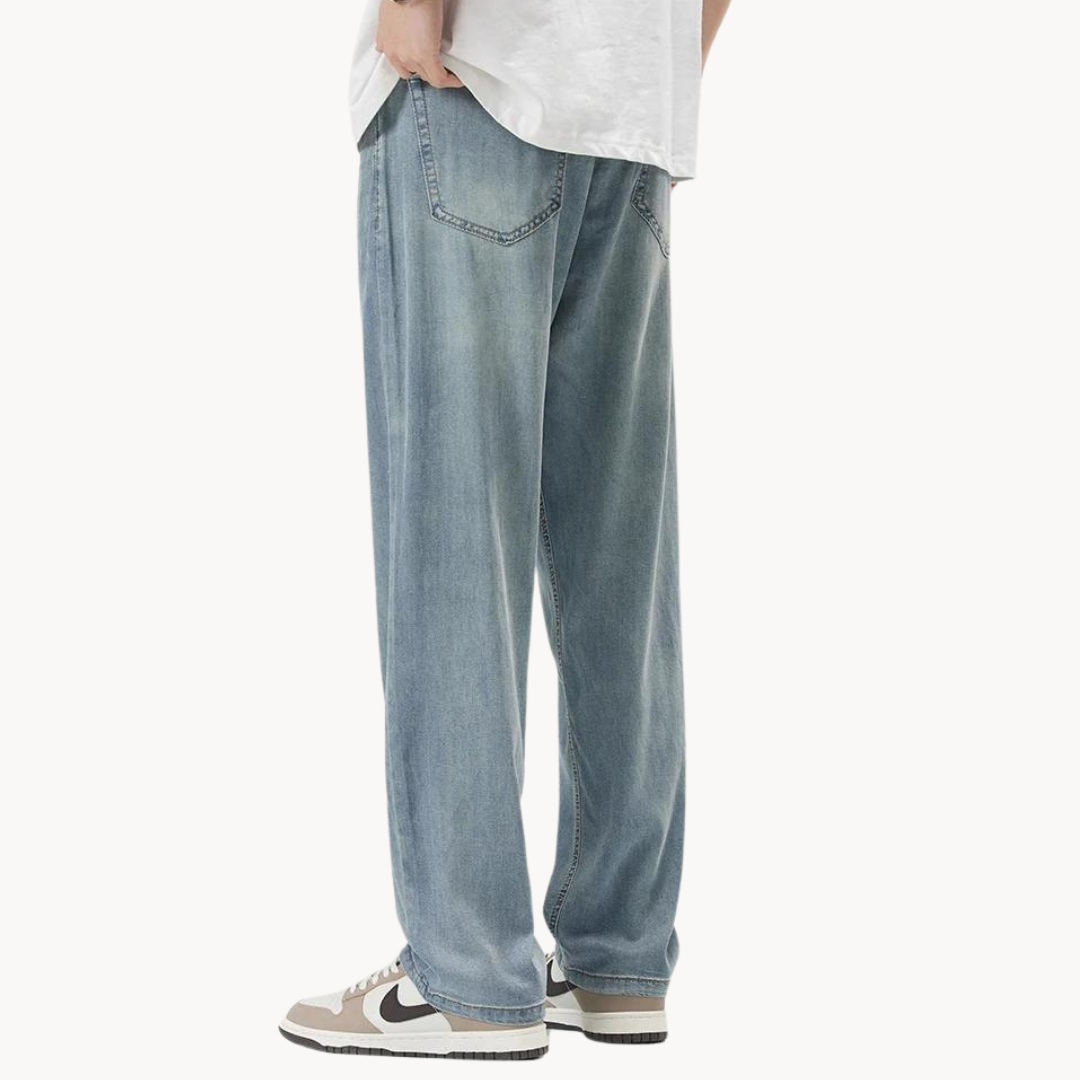 Trousers - Denim Blend Lower Rise & Relaxed Hip Fit