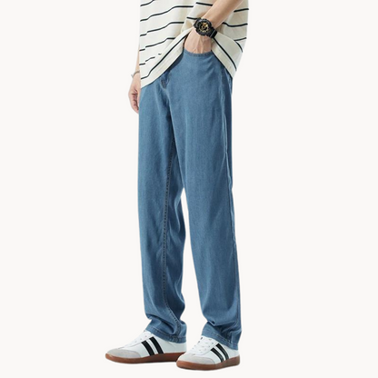 Trousers - Denim Blend Lower Rise & Relaxed Hip Fit