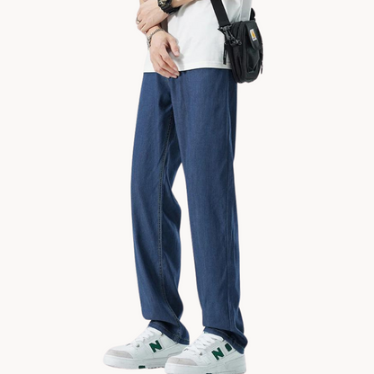 Trousers - Denim Blend Lower Rise & Relaxed Hip Fit