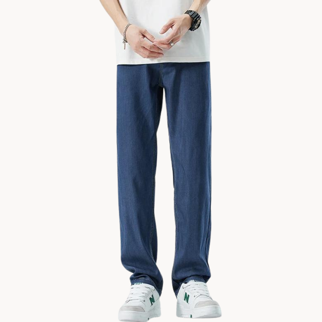 Trousers - Denim Blend Lower Rise & Relaxed Hip Fit