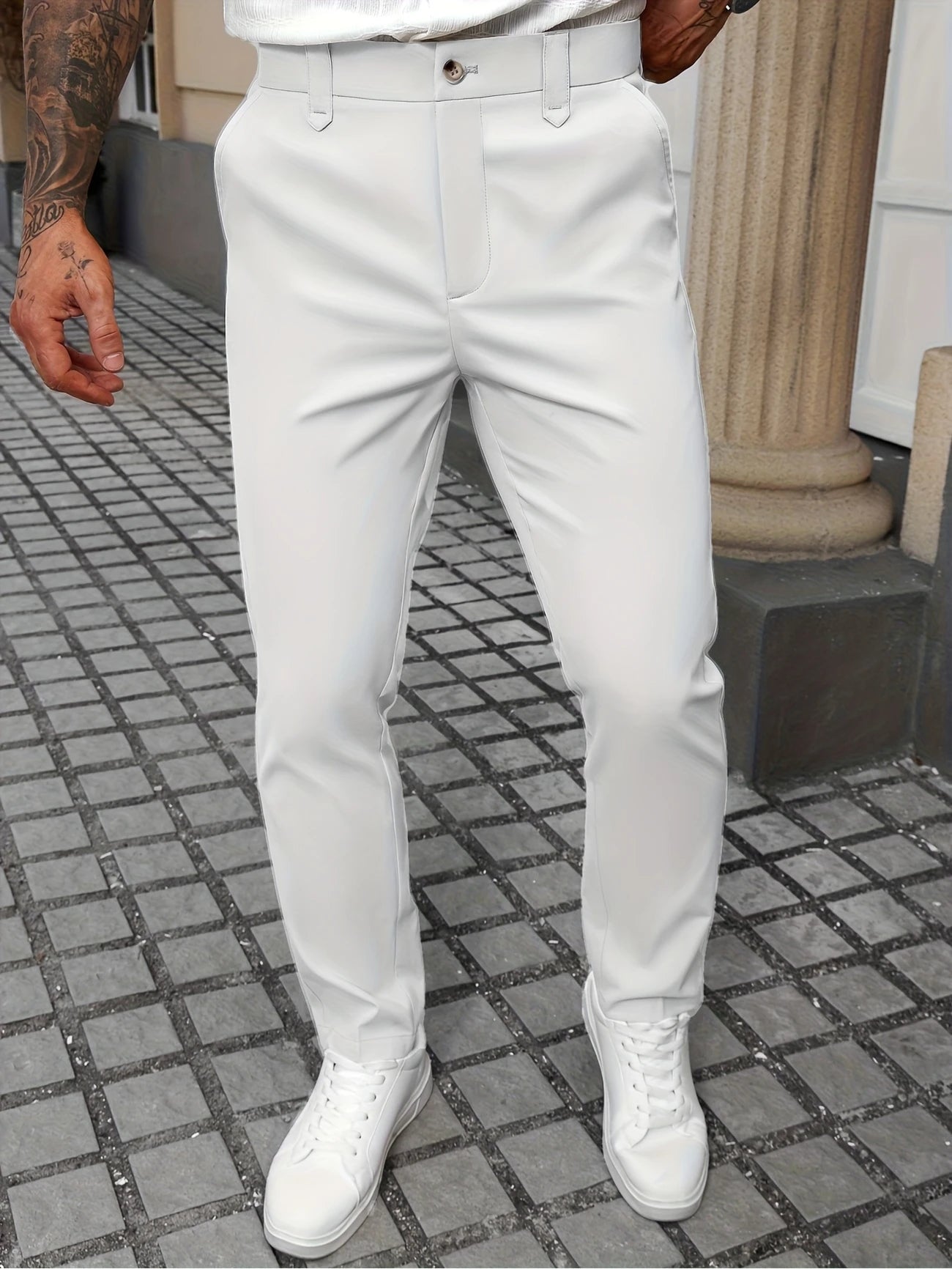 Trousers - Loose Cut Breathable Blend And Easy Movement